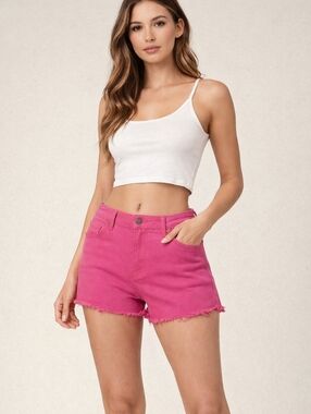 Kut From The Kloth High-rise Hot Pink Short - Size: 14 - NWT